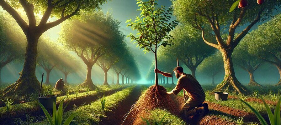 jak sadzić drzewa owocowe