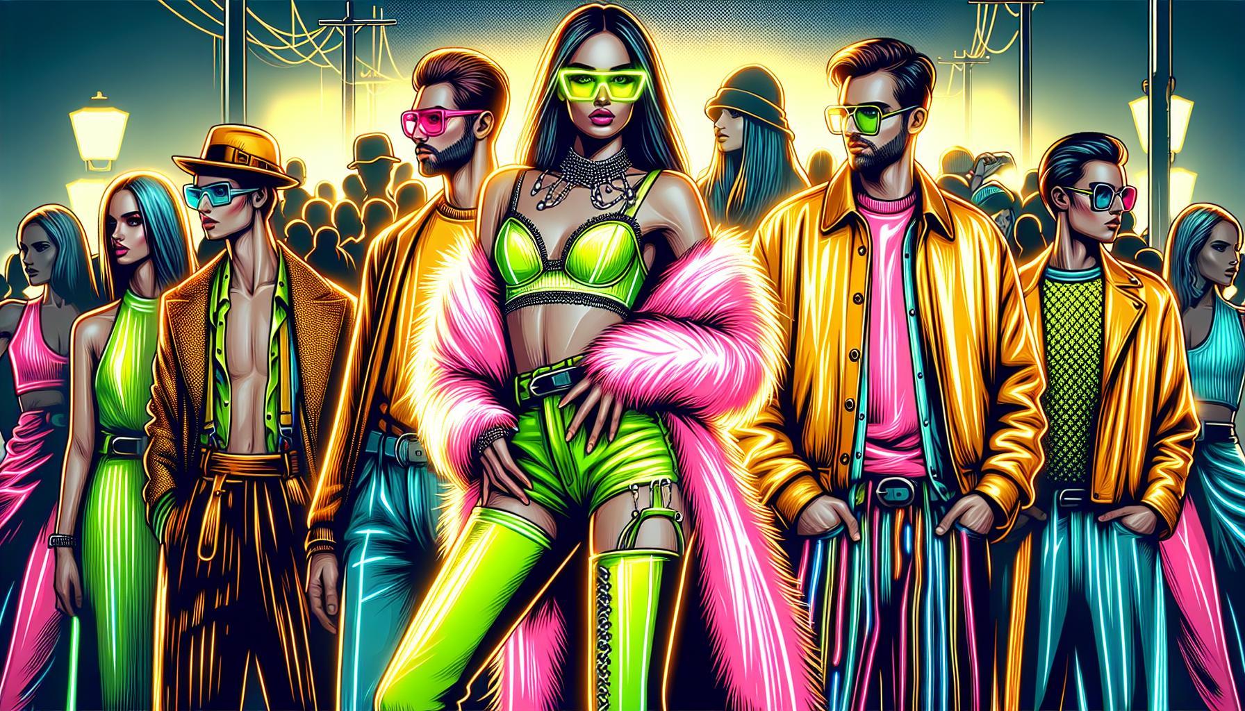 Neonowe ubrania – jak je stylizować, by wyglądać modnie