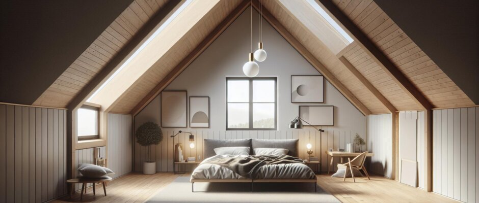 Minimalistyczna Sypialnia Na Poddaszu: Wykorzystaj Każdy Centymetr